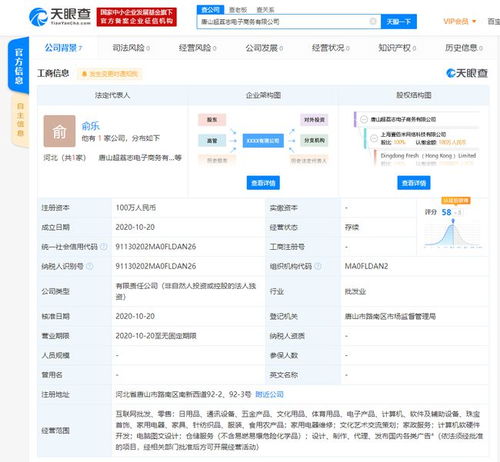 叮咚買菜進軍唐山電商市場，拓展多元化業務布局